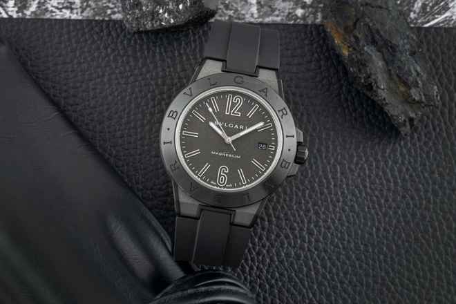  Bulgari Diagono 41 Magnesium Grey Automatik Ref. DG 41 SMC Box 