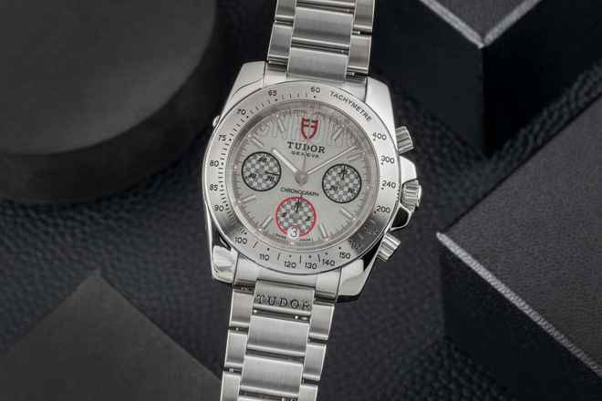  Tudor Sport Chronograph Silver Dial Edelstahl Automatik Ref. 20300 H-Serie 