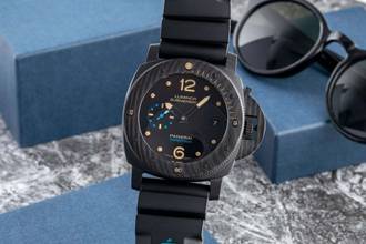 Thumbnail von Panerai Luminor Submersible 1950 3 Days Automatic Carbon Automatik Herrenuhr Ref. PAM00616 B&P 2016