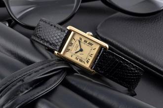 Thumbnail von Cartier Tank must de Cartier PM Ivory Dial 925 Silber Handaufzug Damenuhr