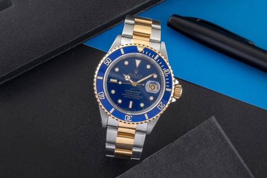  Rolex Submariner Date Stahl / Gold Herrenuhr Oyster Perpetual Ref. 16613 X-Serie 