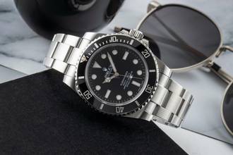 Thumbnail von Rolex Submariner (No Date) Stahl Automatik Herrenuhr Ref 114060 Box & Papiere 2013