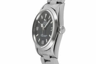 Thumbnail von Rolex Explorer 36 Black Dial Oyster Stahl Automatik Ref.14270 Box & Papiere 1996