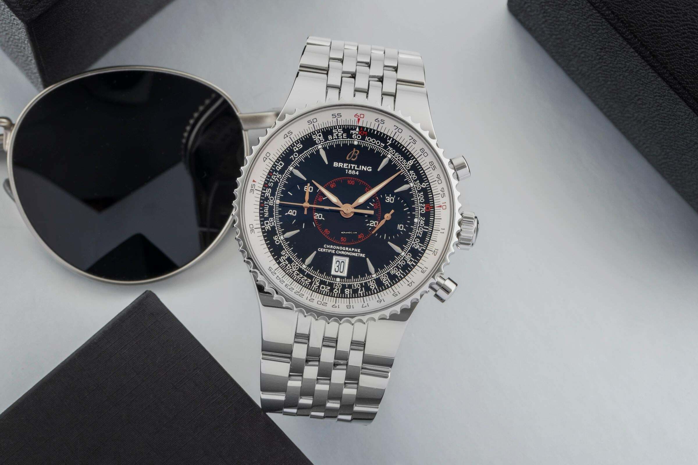 Breitling Montbrillant Légende Chronograph Automatik Ref. A23340 B&P 2008