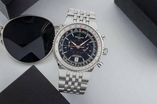  Breitling Montbrillant Légende Chronograph Automatik Ref. A23340 B&P 2008 