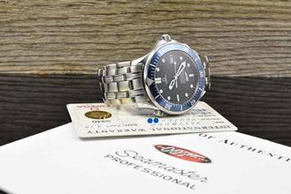 Thumbnail von Omega Seamaster Diver 300 M 40th Anniversary James Bond Limited Edition Vintage B&P 2003