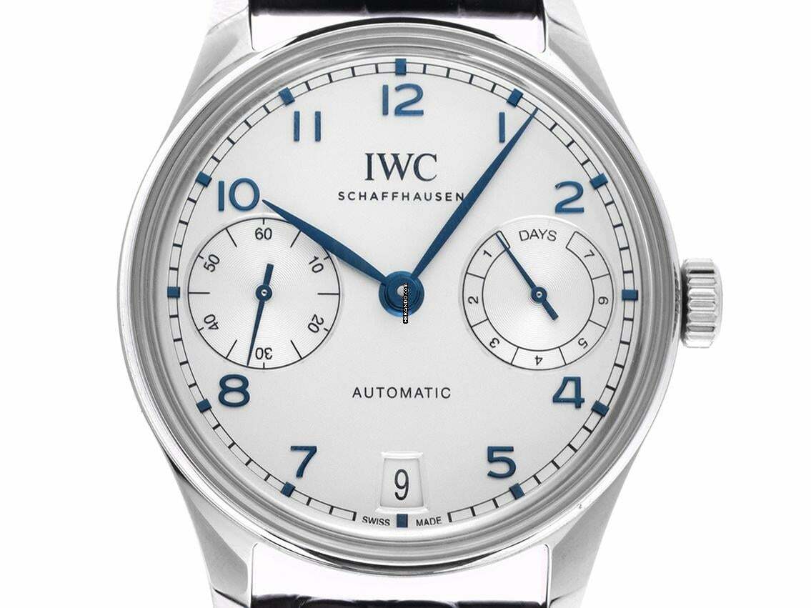IWC Portugieser Automatik Ref.IW501702 2025 Full Set Ungetragen Portugieser Automatic Krokoleder Faltschließe