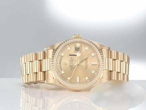 Thumbnail von Rolex Day-Date 36 36mm 18238 1994 Gelbgold 750 Diamanten Automatik Gold