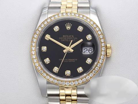  Rolex Datejust 36 36mm 116243 Stahl Gelbgold 750 Diamanten Automatik Stainless Steel 18kt Yellow Gold Jubilé-band Chronometer Oyster 