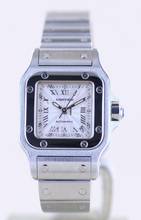 Thumbnail von Cartier Santos Galbée De Cartier Galbée Stahl silver roman dial Klassik Automatik Lady B+P