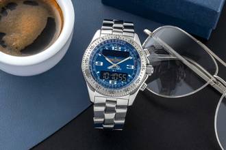 Thumbnail von Breitling B-1 Chronograph Stahl Quarz Herrenuhr Ref. A6836215/C511 B&P 2001