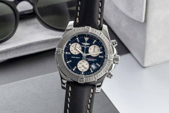  Breitling Colt Chronograph 200M Chronometer Edelstahl Herrenuhr Ref. A73380 B&P 