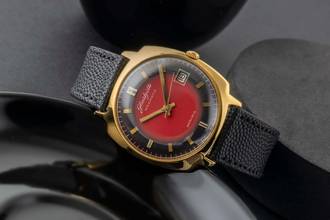 Thumbnail von Glashütte Original Spezimatic Messing vergoldet Automatik Herrenuhr Vintage Klassiker