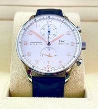Thumbnail von IWC Portugieser Chronograph Portuguese Chronograph FULL SERVICED 2026 Watch only Top Condition + NEW Blue Strap