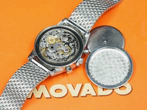 Thumbnail von Movado M95 Chronograph Sub Sea with Rare Dial and Bracelet Vintage