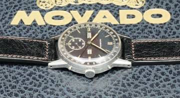 Thumbnail von Movado Triple Date Calendar Rare Vintage Tropical Black Dial
