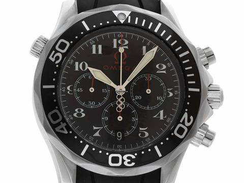  Omega Seamaster Olympic Ref.2896.51.91 2009 Full Set sehr gut Vintage Seamaster Olympic Chronograph 
