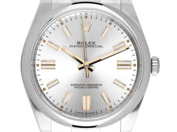  Rolex Oyster Perpetual 41 Ref.124300 2022 Full Set wie Neu Oyster Perpetual 