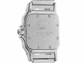 Thumbnail von Cartier Santos Galbée Lady PM Ref.1567 1998 Box&Beschreibung sehr Gut Vintage Santos Galbee Lady PM kleines Modell