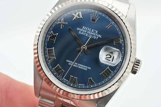 Thumbnail von Rolex Datejust 36 Oyster Perpetual Datejust 16234 Blue Dial LC100