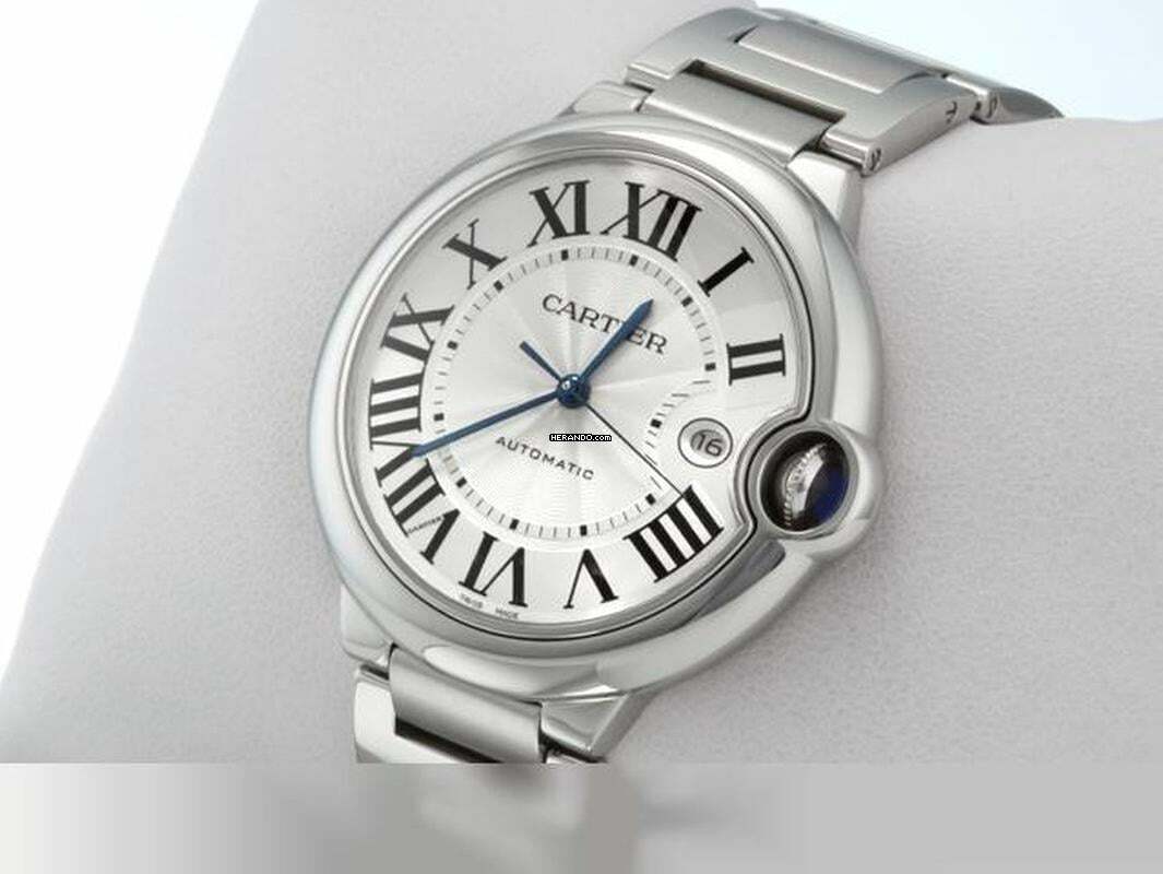 Cartier Ballon Bleu 42mm 42 Mm 2013 W69012z4 Edelstahl Automatik Herren Damen Stahl Steel
