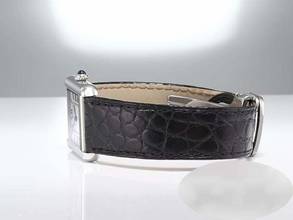 Thumbnail von Cartier Tank Solo Kleines Modell W1018255 Edelstahl Lederband Stahl Steel