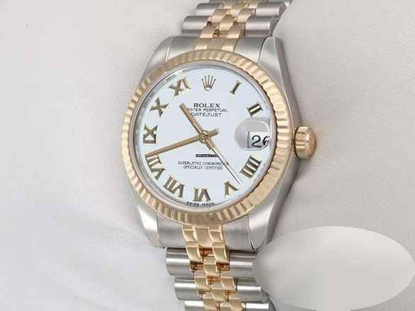  Rolex Lady-Datejust Medium Datejust 31mm 178273 2014 Stahl Gelbgold 750 Automatik Stainless Steel 18kt Yellow Gold Damen Jubilé-band Chronometer Oyster White Dial 