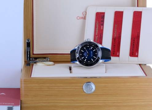  Omega Seamaster Ultra Deep 6000M Planet Ocean Ultra Deep Blue Dial Co-Axial 45,5mm 6000 Meter Diver B+P 