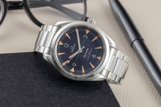 Thumbnail von Omega Seamaster Railmaster Stahl Automatik Herrenuhr Ref. 220.10.40.20.01.001 Papiere 2023