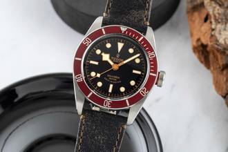 Thumbnail von Tudor Black Bay Heritage Black Bay Smiley Dial Automatik Herrenuhr Ref. 79220R B&P 2012