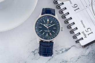 Thumbnail von Breitling Navitimer 35 Edelstahl Automatik Medium Ref A17395161C1P2 Papiere 2024