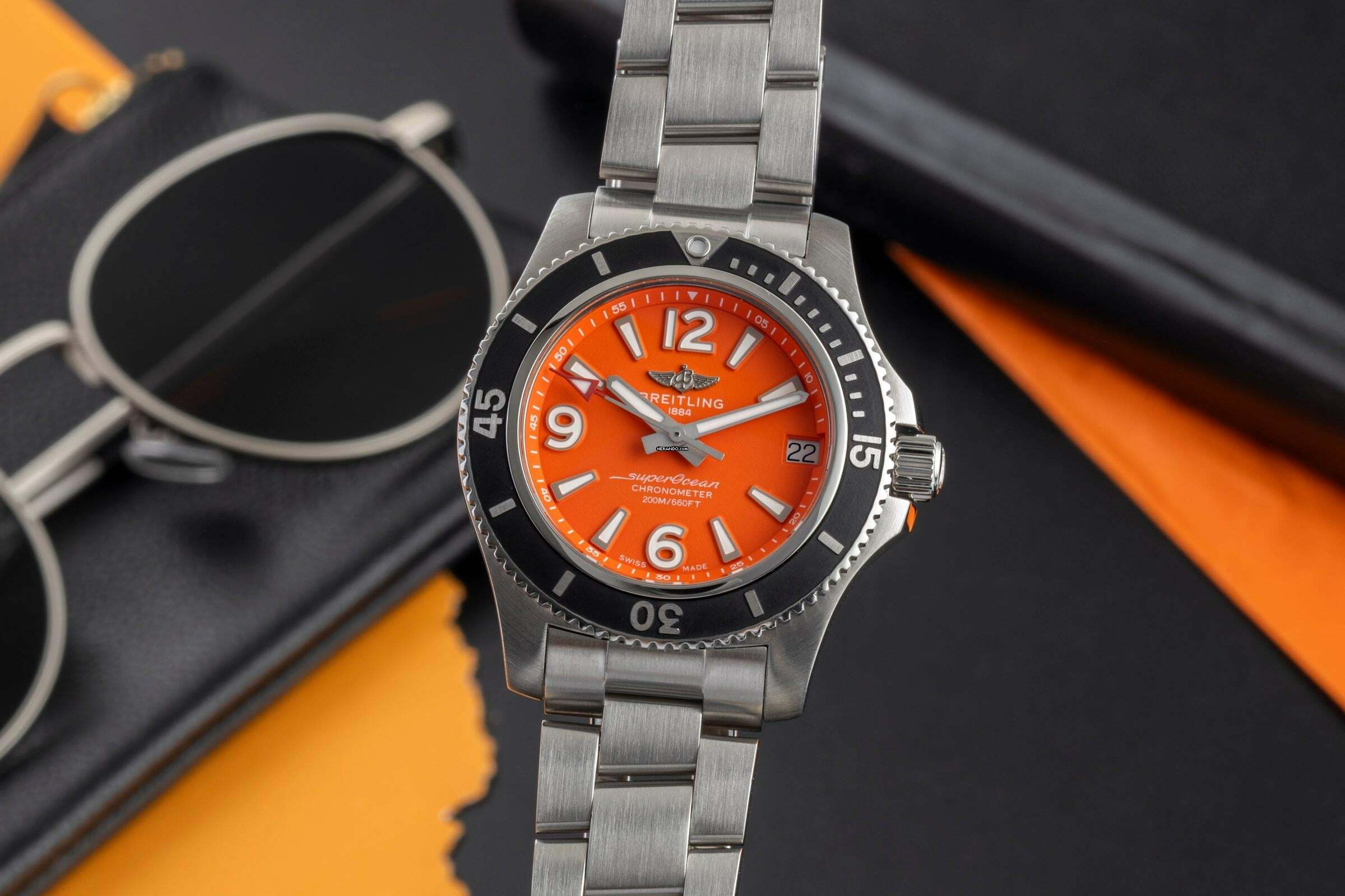 Breitling Superocean Edelstahl Automatik Ref. A17316D71O1A1 Box & Papiere 2022