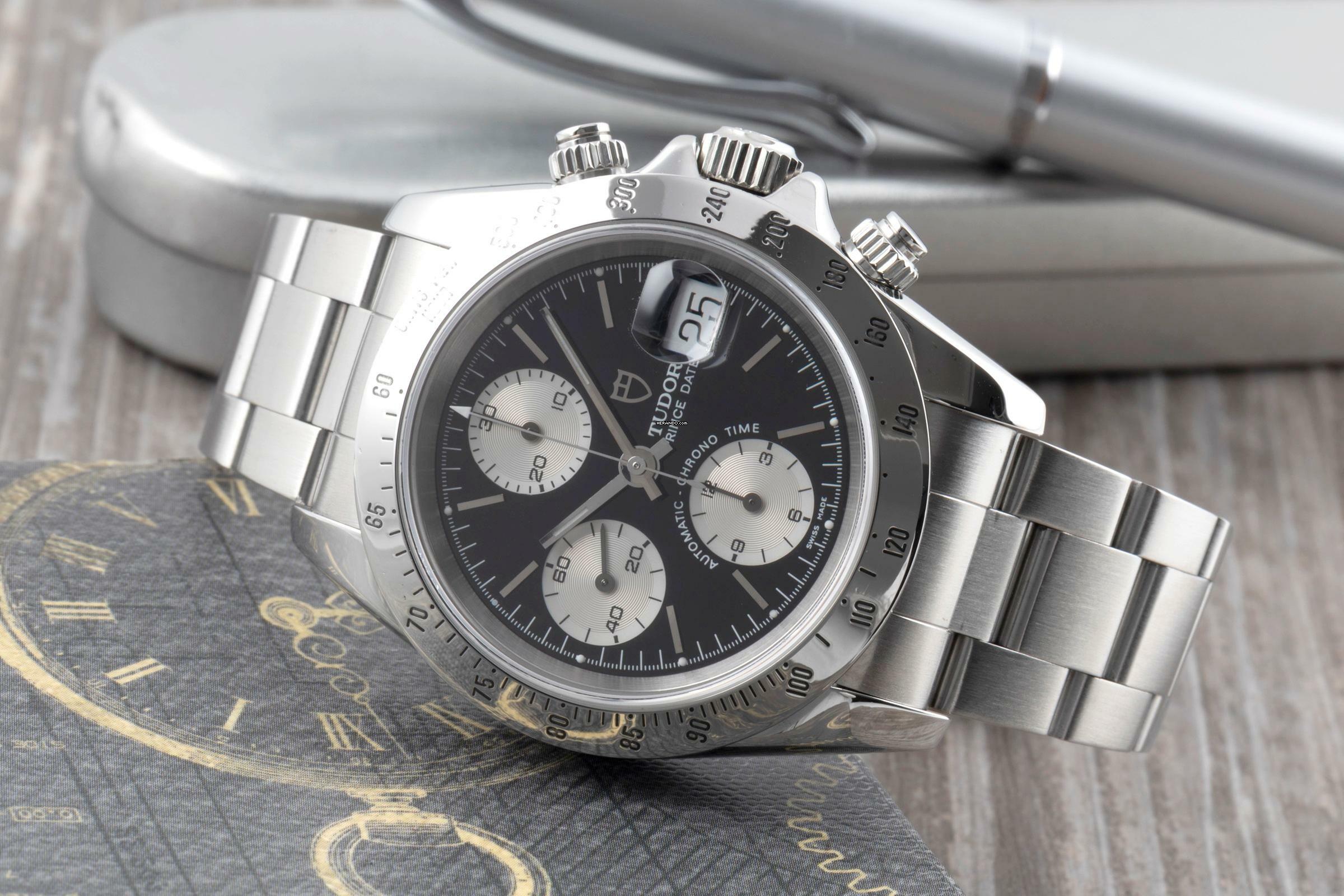 Tudor Prince Date Chronograph Stahl Automatik Herrenuhr Ref. 79280P