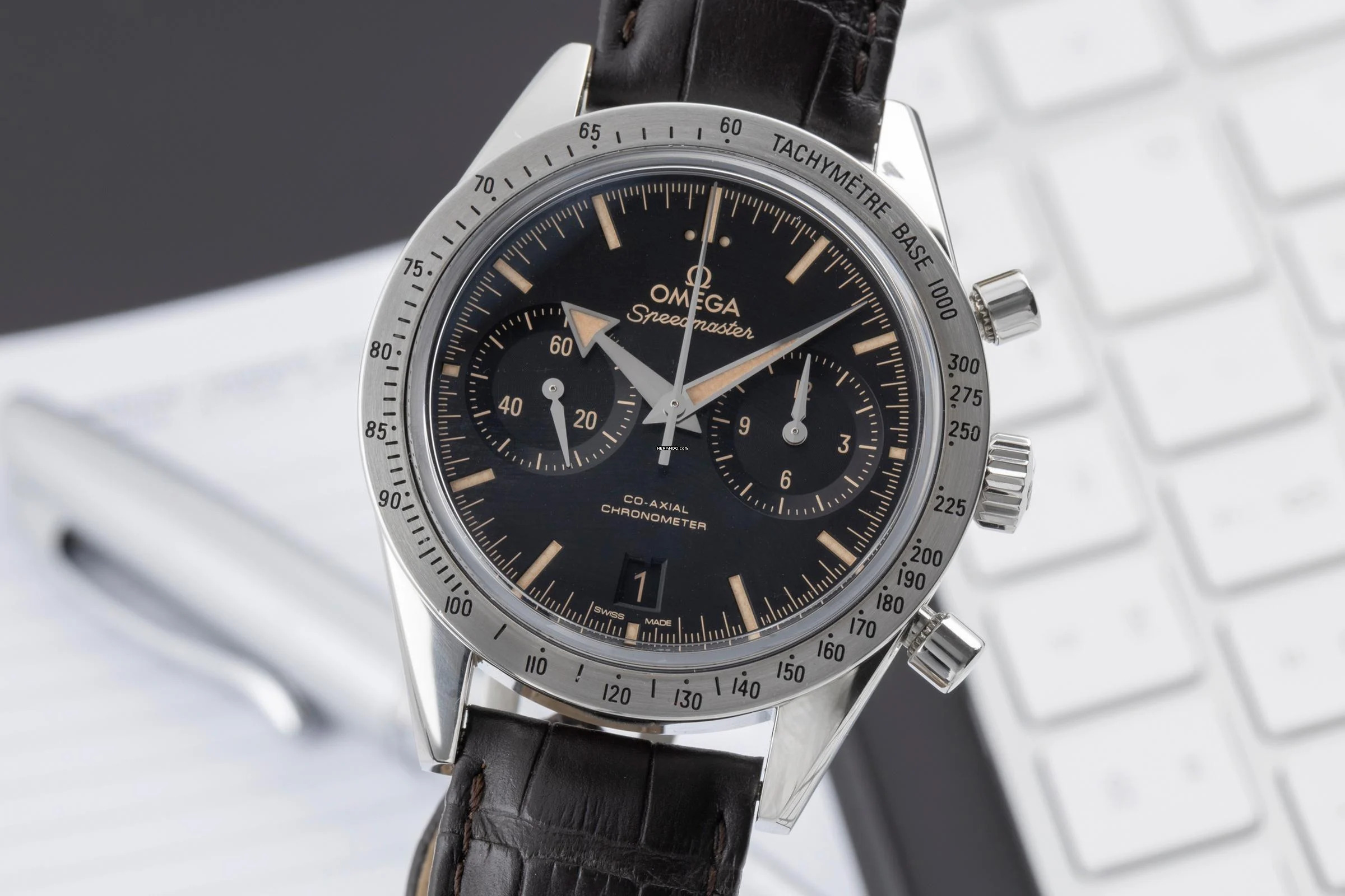 Omega Speedmaster '57 Chronograph Automatik Ref. 331.12.42.51.01.002 B&P 2019