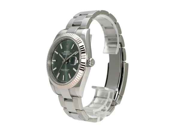  Rolex Datejust 41 Edelstahl Weißgold 126334 Mint Green 