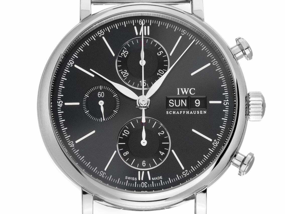 IWC Portofino Chronograph Ref.IW391030 2017 Full Set wie Neu Vintage Portofino Chronograph