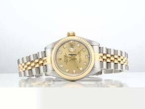 Thumbnail von Rolex Lady-Datejust Edelstahl Gelbgold 750 Diamanten Automatik Gold Stahl Damen Stainless Steel 18kt Yellow Gold Jubilé-band Chronometer Oyster