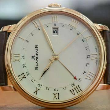  Blancpain Villeret Gmt Date NEW FULL SET 