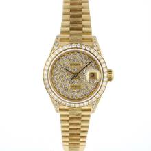 Thumbnail von Rolex Lady-Datejust 26 Yellow Gold Pave Dial