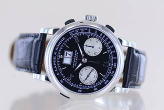 Thumbnail von A. Lange & Söhne Datograph Flyback Platin Big Date Traumuhr B+P Chronograph Faltschließe