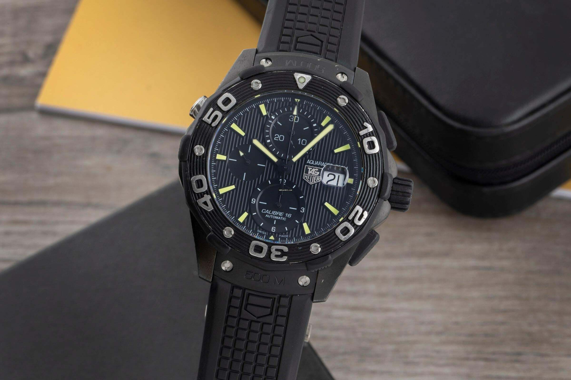 TAG Heuer Aquaracer 500M Chronograph Titan Automatik Herrenuhr Ref. CAJ2180-2