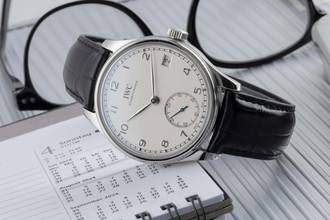 Thumbnail von IWC Portugieser Handaufzug 8 Tage Handaufzug Stahl Herrenuhr Ref. IW510203