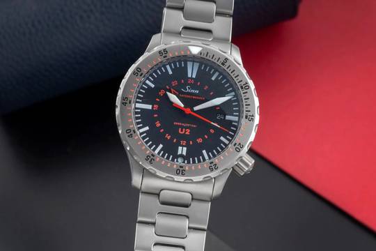  Sinn U2 SDR Einsatzzeitmesser Stahl Automatik Herrenuhr Ref.1020.040 
