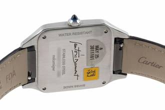 Thumbnail von Cartier Santos Dumont Black Lacquer Handaufzug Herrenuhr Ref. WSSA0046 B&P 2023