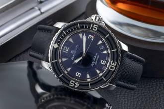 Thumbnail von Blancpain Fifty Fathoms Stahl Automatik Herrenuhr Ref 5015 1130 52A Papiere 2015