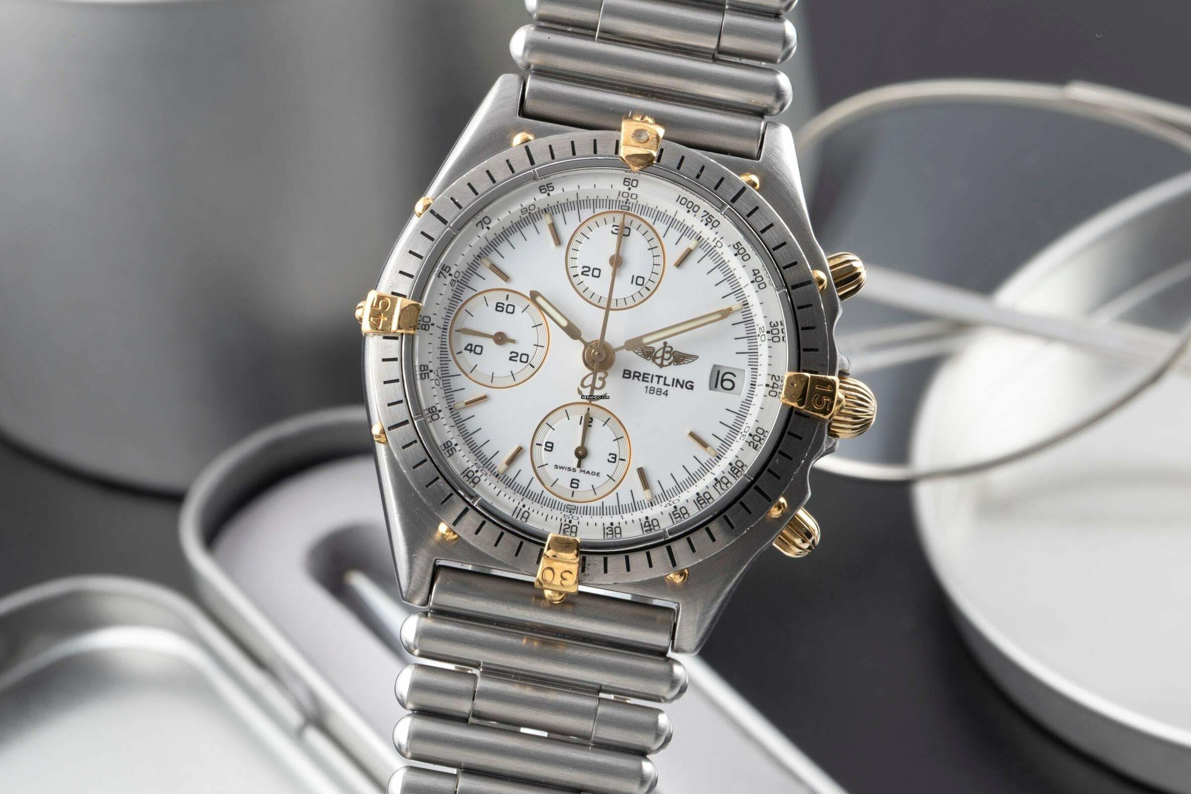 Breitling Chronomat Chronograph Edelstahl Automatik Ref. 81950 Klassiker