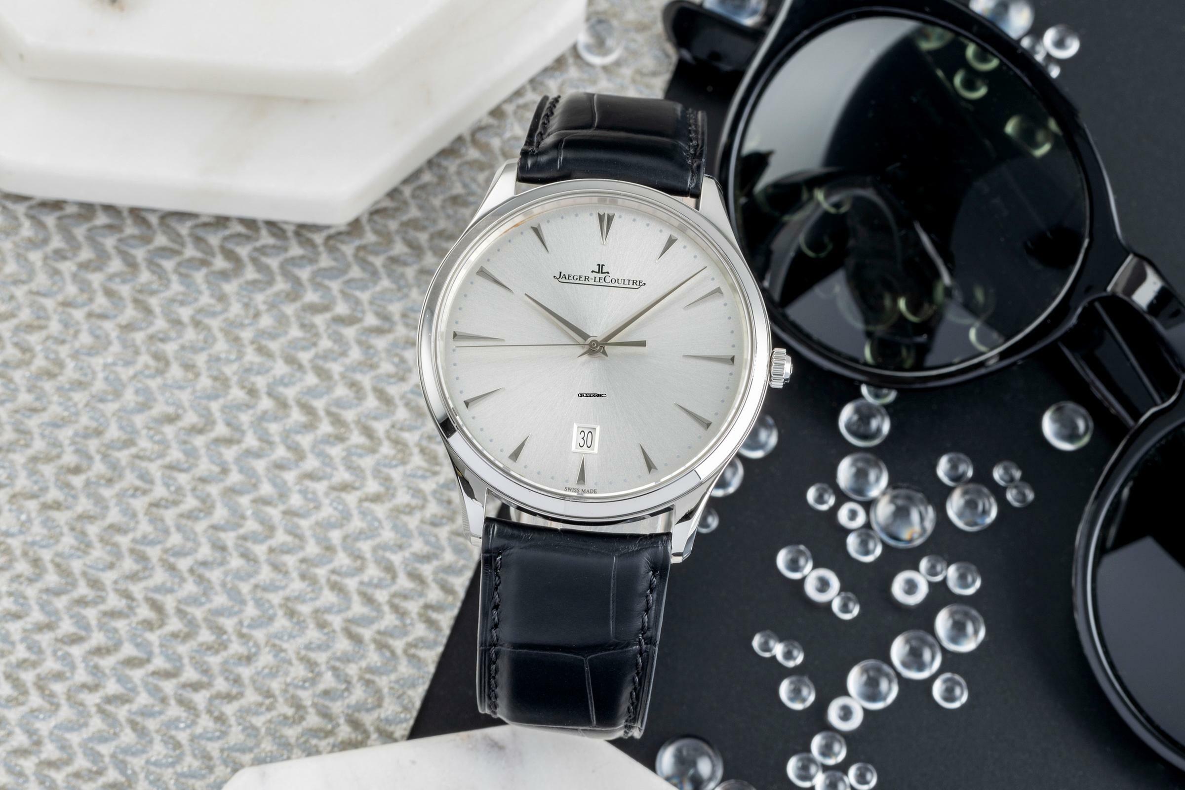 Jaeger-LeCoultre Master Ultra Thin Date Stahl Automatik Ref. Q1288420 174.8.37.S B&P