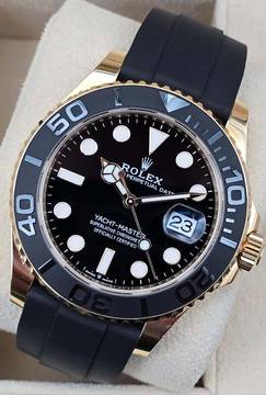  Rolex Yacht-Master 42 42mm 226658 Oysterflex Yellow Gold Very Good Full Set 1-2023 