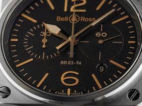 Thumbnail von Bell & Ross BR 03-94 Chronographe Aviation BR 03-94 Golden Heritage Ref.BR0394-ST-G-HE/SCA 2020 Full Set wie Neu Vintage Aviation BR 03-94 Golden Heritage