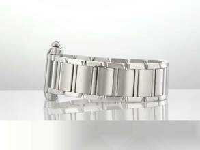 Thumbnail von Cartier Tank Française Medium Modell W51011q3 Edelstahl Datum Damen Stahl Steel